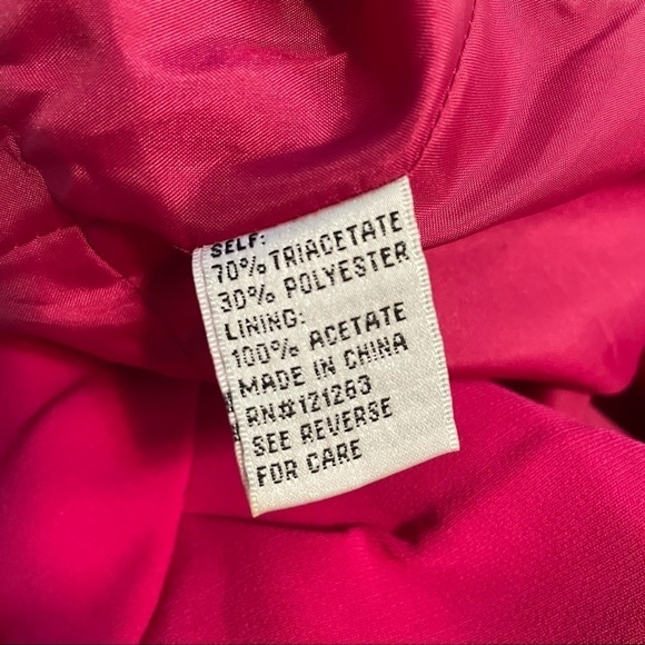 𝅺MIKAEL Aghal Magenta Pink Cocktail Mini Dress Bow Detail 6 - Picture 6 of 6